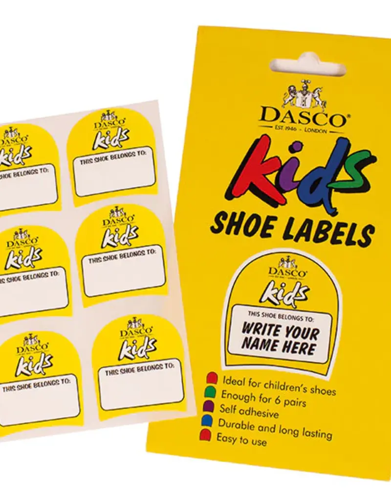 Dasco Shoe Labels