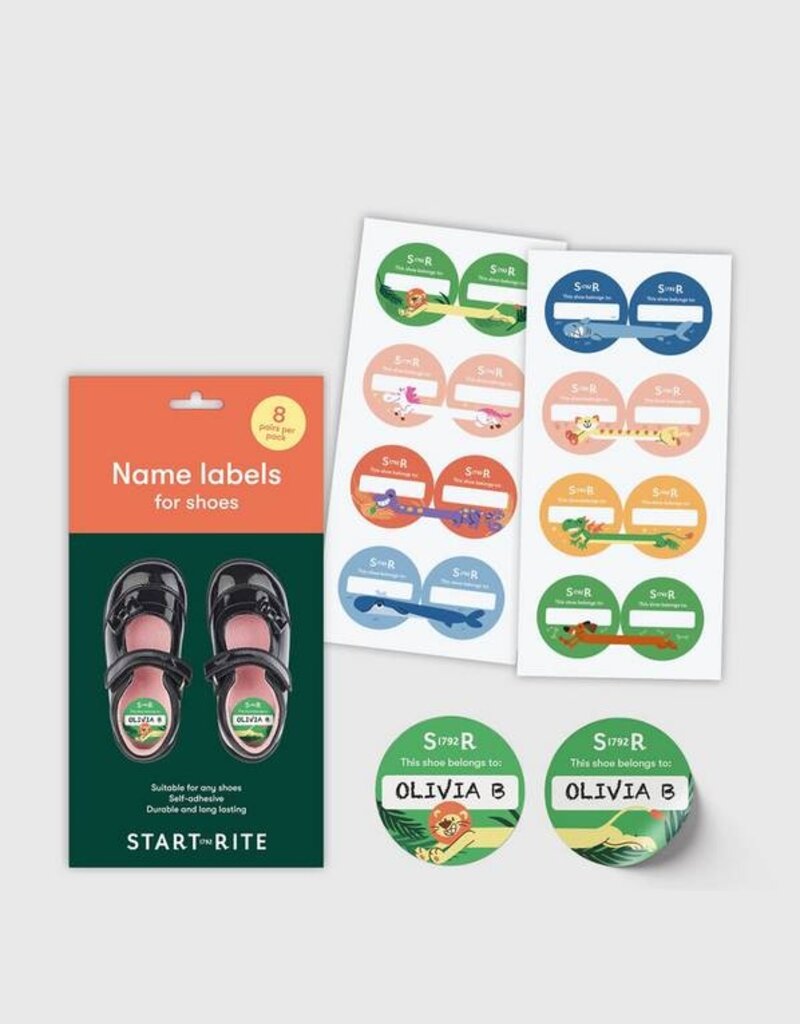 Start Rite Character Shoe Labels