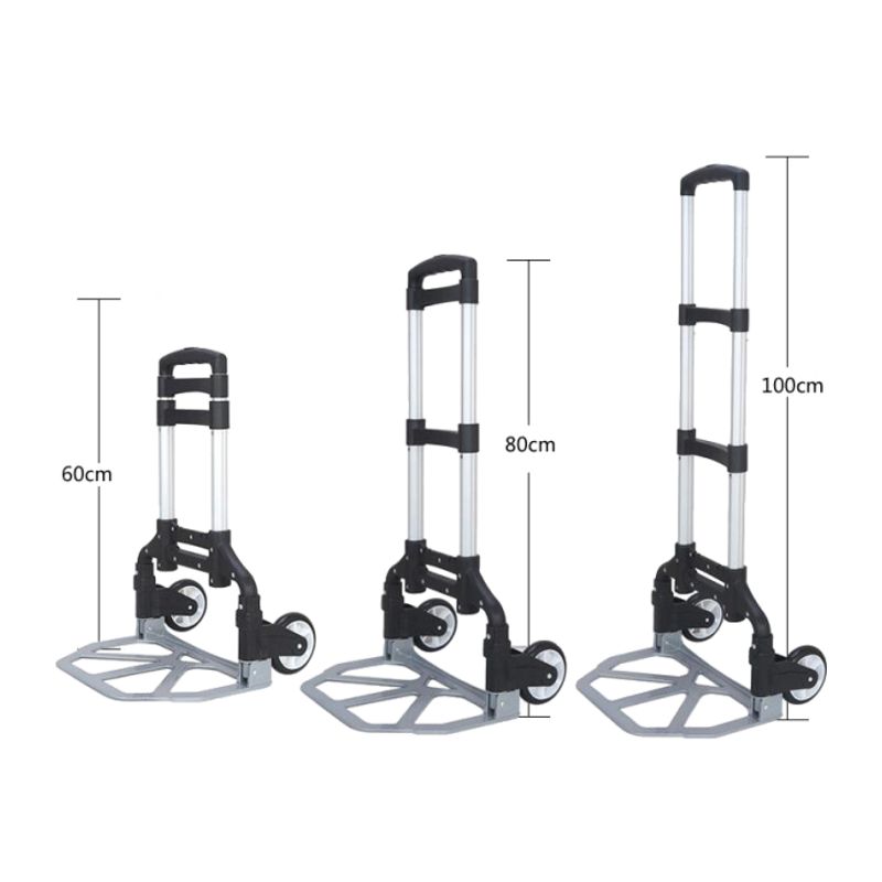 Hofftech Steekwagen Opklapbaar 60 Kg Aluminium Opvouwbare hofftech kopen in de aanbieding