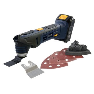 GMC Veelzijdige oscillerende multitool - 18V - variabele snelheid - rubberen grip - inclusief accessoires