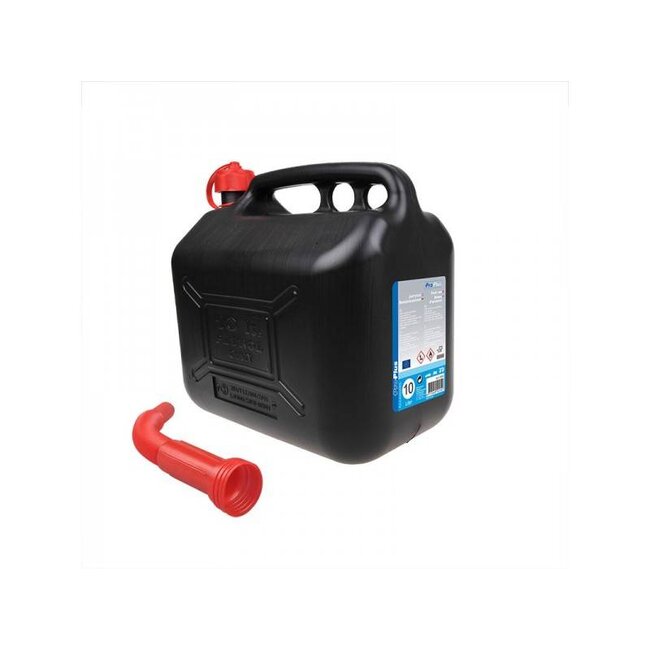 ProPlus Jerrycan - 10 liter - kunststof - zwart - UN-gekeurd