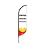 Proflag Beachflag Convex S-60 x 240 cm - Snackbar - Combi 3