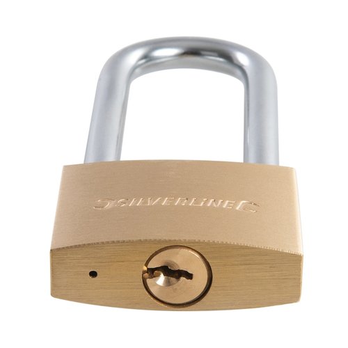 Silverline Hangslot met Lange Schakel - 50 mm. - Inclusief 3 Sleutels Silverline Hangslot met Lange Schakel - 50 mm. - Inclusief 3 Sleutels