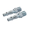 Silverline Luchtslang Bajonet Koppeling - Mannelijke Draad - 1/4 inch BSP - 2 stuks Silverline Luchtslang Bajonet Koppeling - Mannelijke Draad - 1/4 inch BSP - 2 stuks