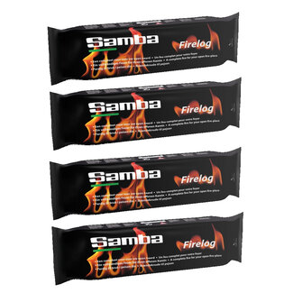 Samba Firelog - Haardblok - Paraffine - 1,1 kg. - 4 stuks