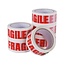 Fixman Inpaktape - Fragile - 48 mm x 66 meter - 6 rollen - Wit met rode tekst