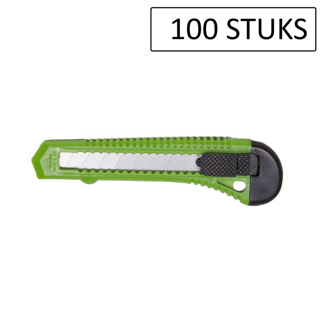 Benson Stanleymes - Afbreekmes - 18 mm - Grootverpakking 100 stuks - Professioneel Snijgereedschap