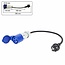 Benson Verloopkabel Schuko naar CEE - Spatwaterdicht - 395 mm - Neopreen - 230V