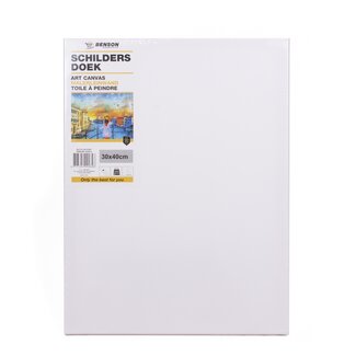 Benson Schildersdoek - Katoen - 30 x 40 cm - Dubbel Gesso - 10 stuks