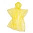 Benson Wegwerp regenponcho - transparant - met muts - 20 stuks - geel & blauw