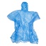 Benson Wegwerp regenponcho - transparant - met muts - 20 stuks - geel & blauw