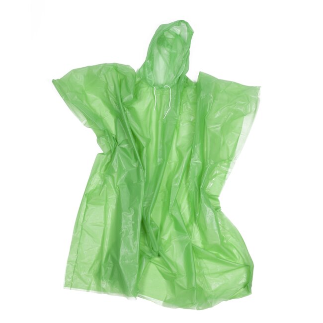 Benson Lichtgewicht regenponcho - herbruikbaar - universele maat - 100 cm lengte - 124 cm breedte