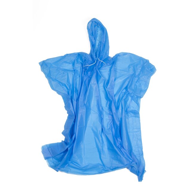 Benson Lichtgewicht regenponcho - herbruikbaar - universele maat - 100 cm lengte - 124 cm breedte