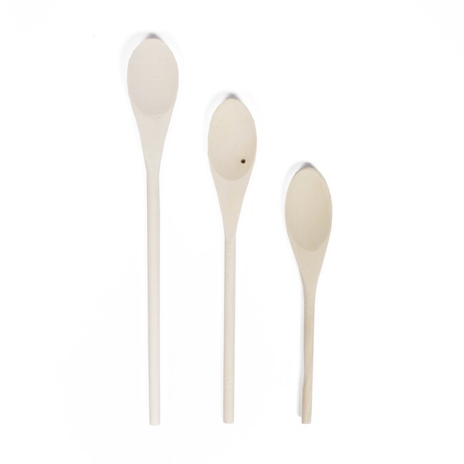Benson Houten pollepel set - 3 maten - 20/25/30 cm - 3-delig