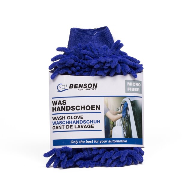 Benson Microvezel washandschoen - superlicht en duurzaam - 100% polyester