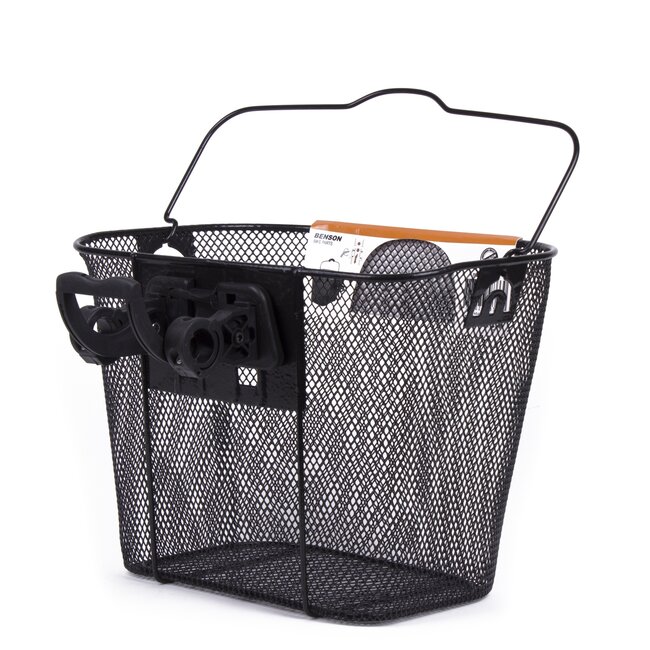Benson Afneembare metalen fietsmand - stevig en ruim - 34 x 25 x 26 cm