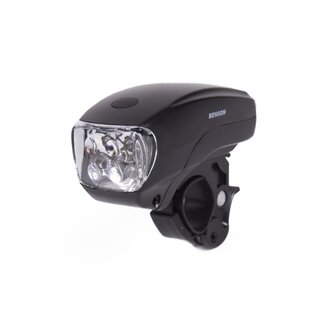 Benson Fietskoplamp - 5 LED's - Zwart - Inclusief Batterijen - 3 Verlichtingsstanden