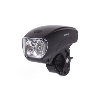 Benson Fietskoplamp 5 x LED - Zwart - Inclusief Batterijen