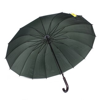 Benson Set van 12 grote opvouwbare paraplu's - windbestendig - 120 cm - zwart, blauw, groen