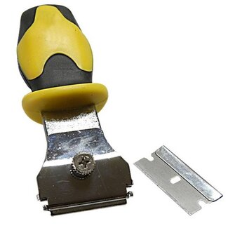 Benson Glasschraper met omkeerbaar mes - 120 mm - rubberen grip - eenvoudig te vervangen mes