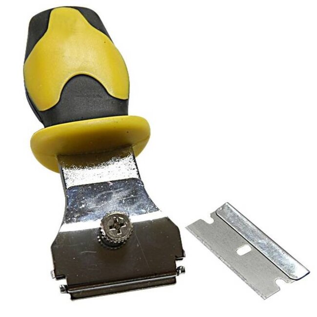 Benson Glasschraper met omkeerbaar mes - 120 mm - rubberen grip - eenvoudig te vervangen mes