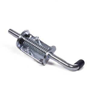 Benson Achterklepsluiting met veer - Staal - 17 cm - Zilver - Veiligheidsvergrendeling