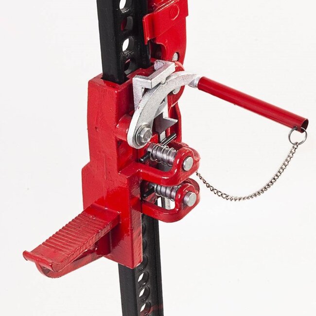 Benson Krachtige handkrik - 3 ton - vrijloopfunctie - 120 cm - robuust ontwerp