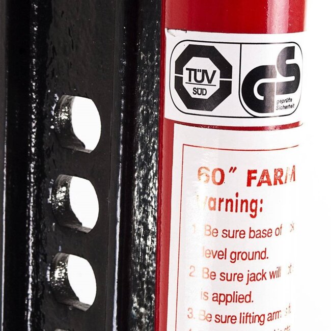 Benson Krachtige handkrik - 3 ton - vrijloopfunctie - 120 cm - robuust ontwerp