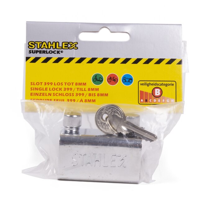 Stahlex Slot - Beveiliging tot 8mm - Inclusief 2 sleutels - Extra gemoedsrust