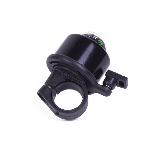 Benson Fietsbel met kompas - 40 mm - zwart - eenvoudige montage