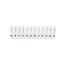 Benson Kroonsteenset - Transparant - 24 stuks - 6 mm² - Buigzaam Plastic - Wit