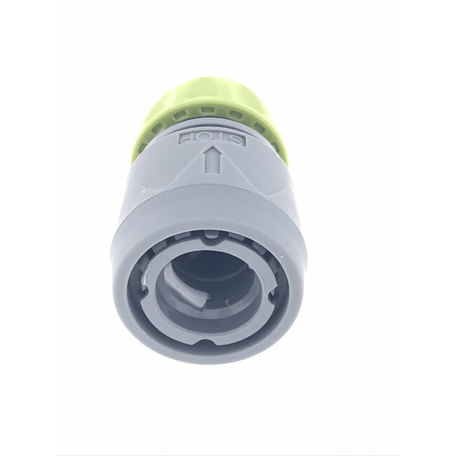 Benson Snelkoppeling met waterstop - Kunststof - 12-15 mm - Grijs/Groen