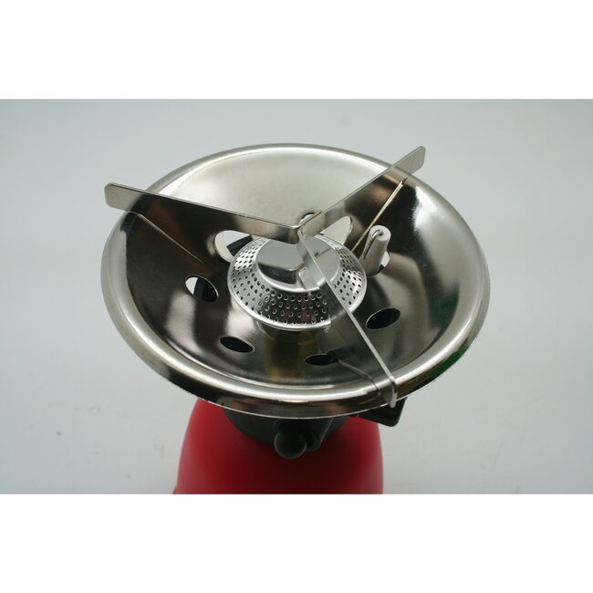 Hofftech Compact camping kookstel - kunststof - 20,9 cm - blauw - lichtgewicht - piëzo ontsteking