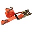 Benson Spanband met ratel - 5 meter - 3 ton capaciteit - oranje - inclusief 2 haken