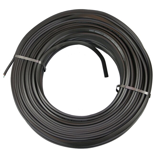 Benson Stroomkabel Prikkabel - 2 x 1.5 mm² - 100 meter - Zwart - Voor Buitenverlichting