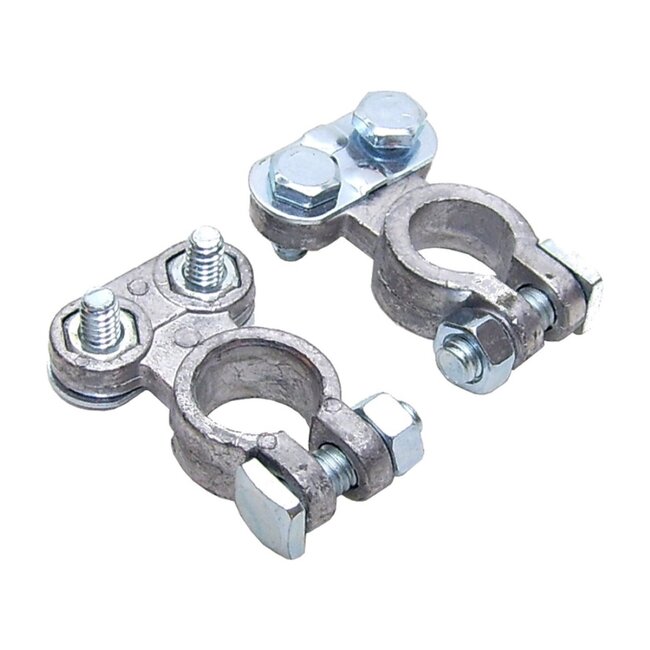 Benson Accuklemmen set - min en plus pool - 2 stuks - 15-20 mm - eenvoudig te installeren