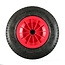 Benson Groot kruiwagenwiel - rode velg - naaldlager - 400 x 100 mm - 180 kg draagkracht