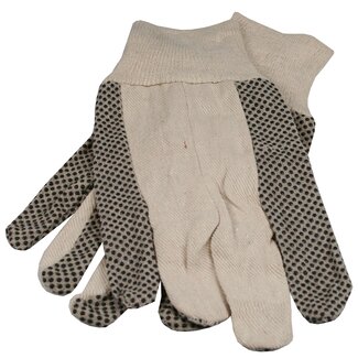 Benson Werkhandschoenen - Polkadot - Extra grip - Katoen - Set van 2 Benson Werkhandschoenen - Polkadot - Extra grip - Katoen - Set van 2