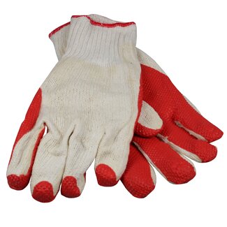 Benson Werkhandschoen - latex coating - elastisch manchet - oranje - 1 paar Benson Werkhandschoen - latex coating - elastisch manchet - oranje - 1 paar
