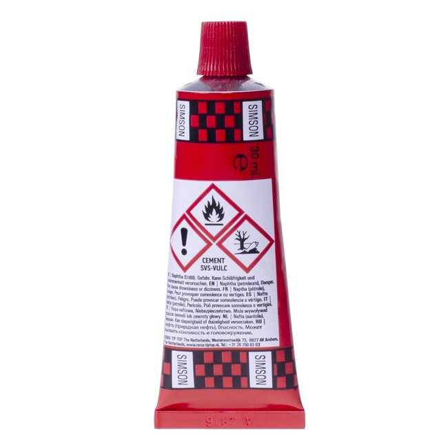 Simson Solutie Lijm - bandenplak voor fietsband - 10 ml