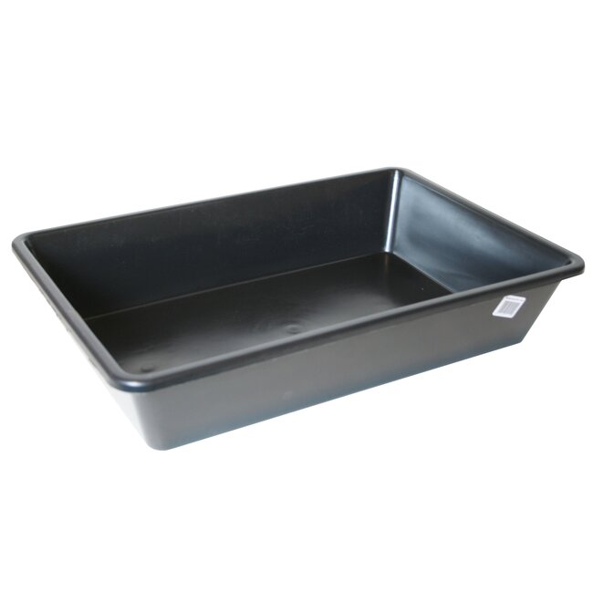 Benson Grote opvangbak voor olie en vloeistoffen - 20 liter - 60x40x12 cm - zwart