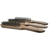 Benson Staalborstel - Hout - 3 delig Benson Staalborstel - Hout - 3 delig