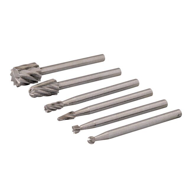 Silverline HSS Ontbraam Set - Ø 2, 3, 5 en 7 mm Diameter - 6 delig