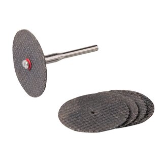 Silverline multitool snijschijven set - aluminiumoxide - Ø 31 mm - 6-delig - snijden en slijpen metaal, kunststof, hout