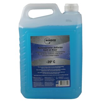 Benson Winter ruitenvloeistof - antivries - -20°C - 5 liter - streeploos