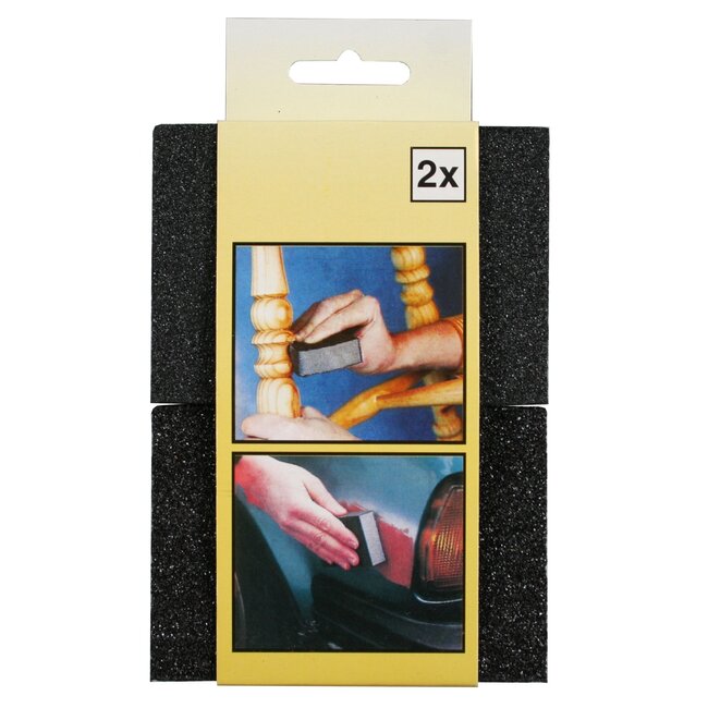 Benson Set schuursponsen - fijn en medium - 10 cm - 2 stuks