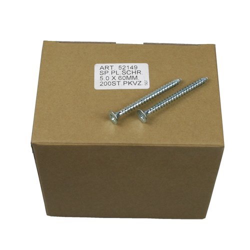 Deltafix Verzinkte Spaanplaatschroeven - 5.0 x 60 mm - Pozidrive - 200 stuks Deltafix Verzinkte Spaanplaatschroeven - 5.0 x 60 mm - Pozidrive - 200 stuks