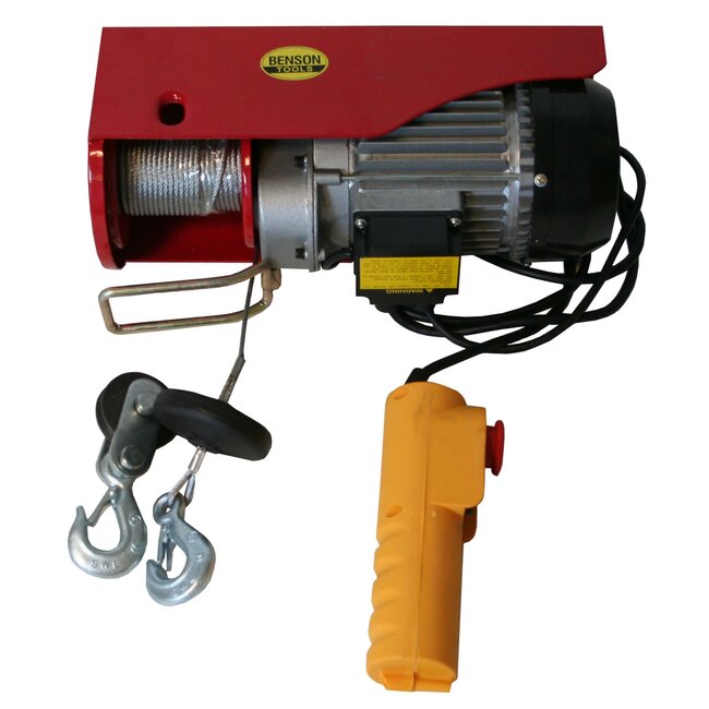 Benson Elektrische takel - 500 kg - 12 meter kabel - compact en krachtig