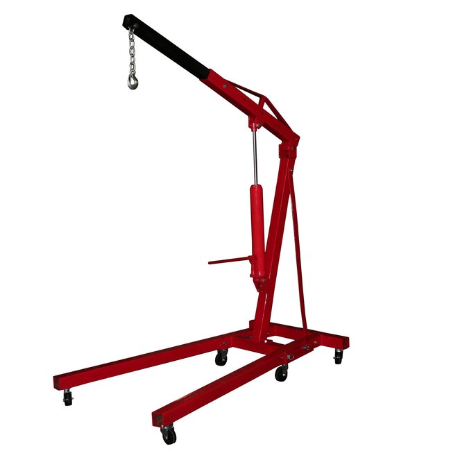 Benson Inklapbare hydraulische motortakel - 2 ton capaciteit - 270 cm hoogte - 4 standen