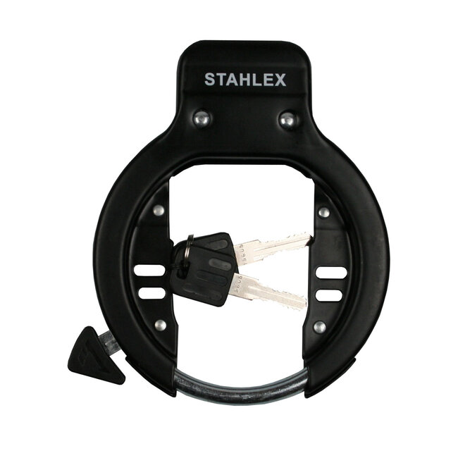 Stahlex Universeel ringslot - gehard staal - inclusief 2 sleutels - zwart